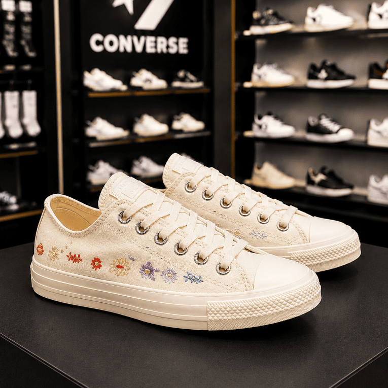 Giày converse Chuck Taylor All Star Embroidered Floral ( Full box)