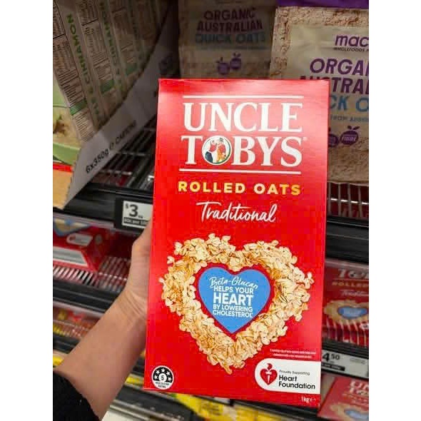 Yến Mạch Cán Mỏng Uncle Tobys Úc 500g Tiện Lợi Cho Gia Đình