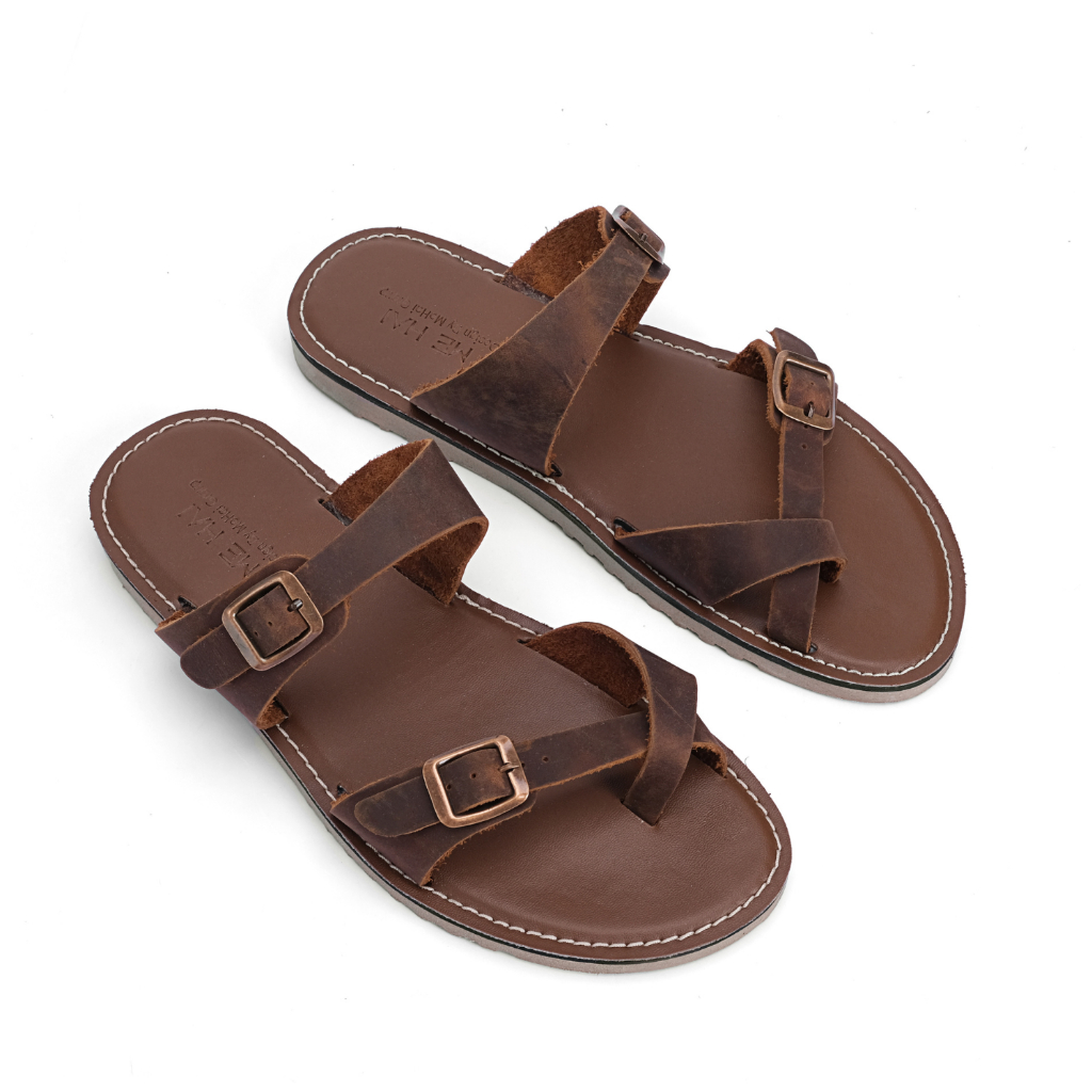 MH13 - Dép Sandal Nam Da Bò Thật Đế 2 Lớp Cao Su Nguyên Khối Thương Hiệu Mehai