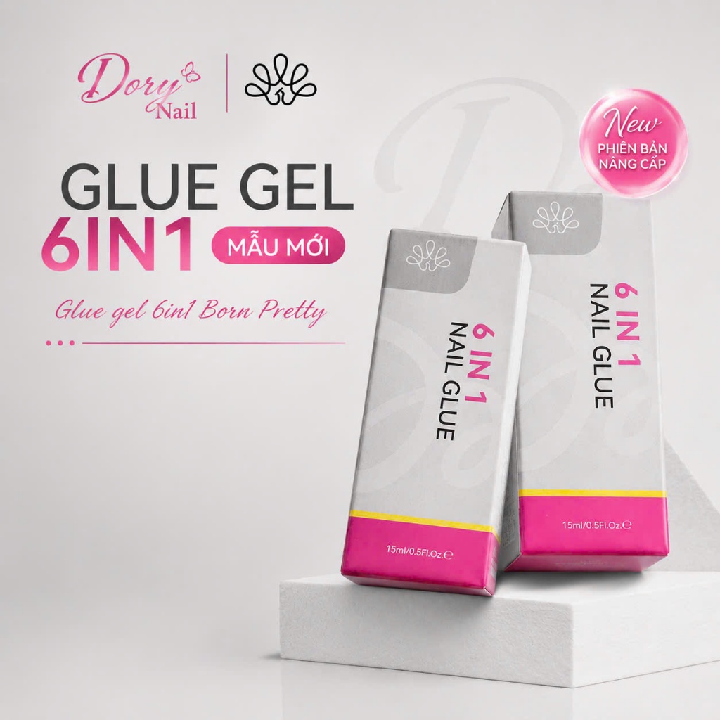 Glue gel Born Pretty 6in1 mẫu mới