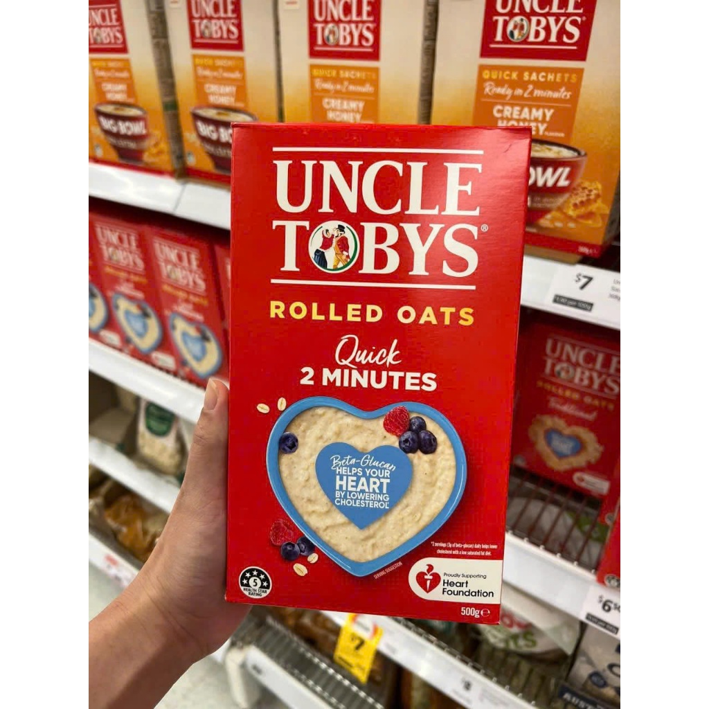 Uncle Tobys Yến Mạch Úc 1kg Phù Hợp Nấu Cháo Và Pha Uống