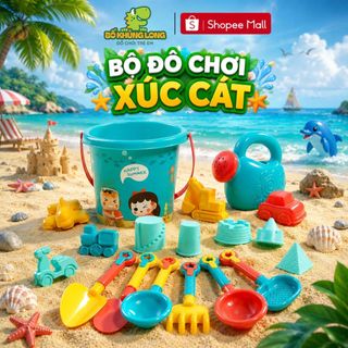Đồ Chơi Xô Xúc Cát 18 Chi Tiết Cho Bé Đi Biển Đồ Chơi Đi Biển Mùa Hè Cho Bé BỐ KHỦNG LONG