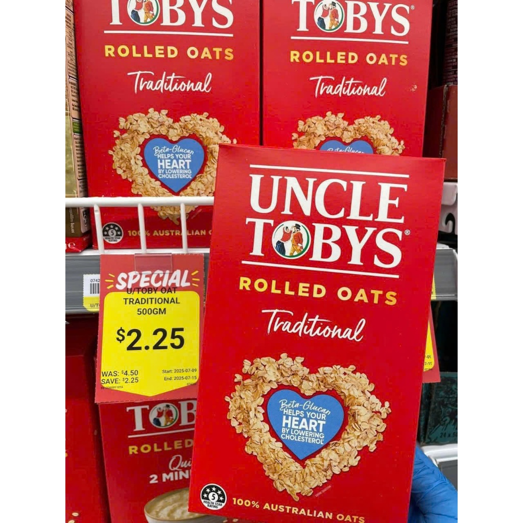 Yến Mạch Uncle Tobys Gói 1kg Hương Vị Tự Nhiên Từ Úc