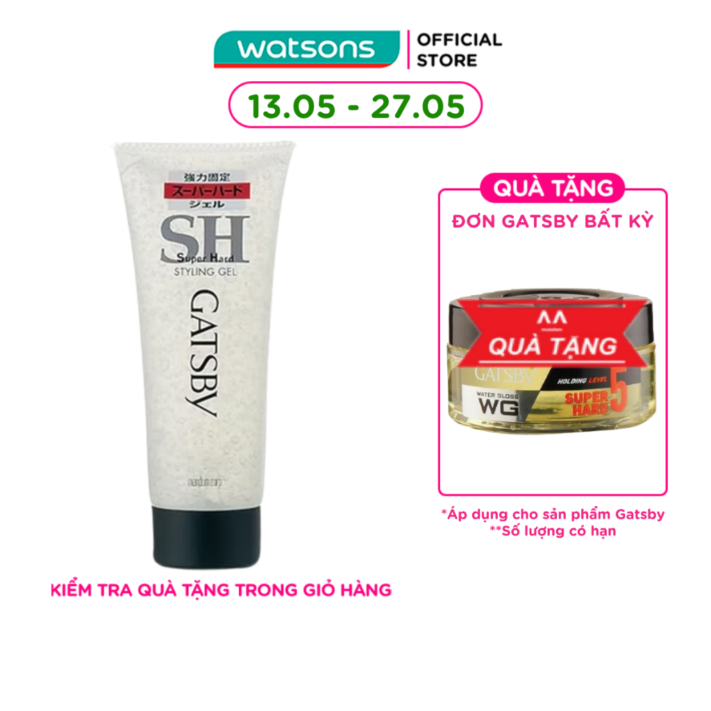 Gel Vuốt Tóc Siêu Cứng Gatsby Sh 200g Jp