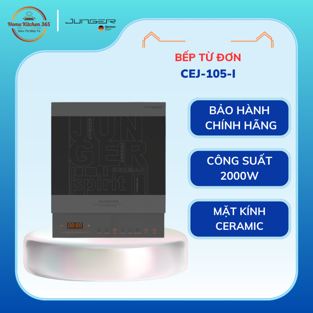 Bếp Từ Junger CEJ-105-I – Hiệu Suất Cao, An Toàn, Dễ Sử Dụng