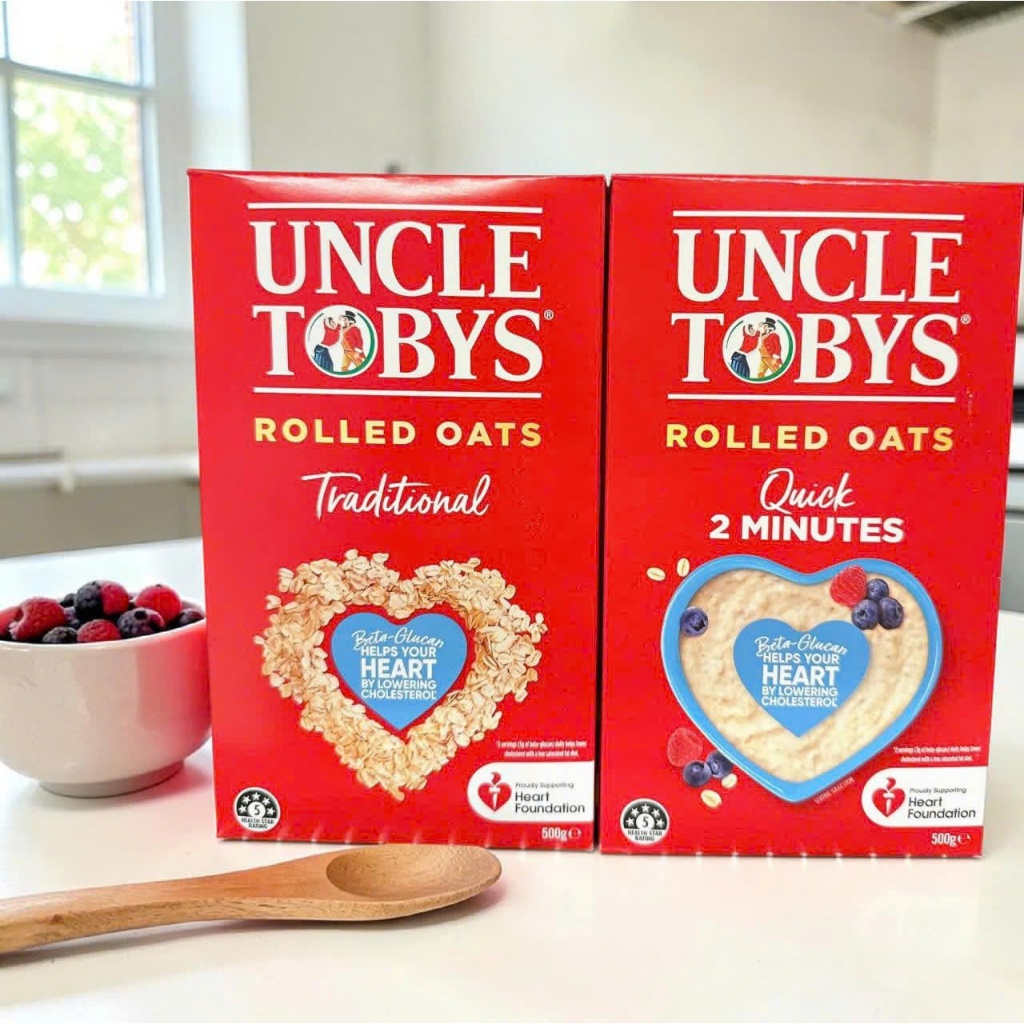 Yến Mạch Ăn Sáng Uncle Tobys Úc Hộp 500g Tiện Dụng