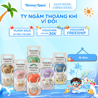 Ty ngậm họa tiết vui nhộn cho bé tommee tippee ultimate fit 18-36 tháng