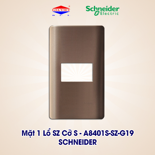 Mặt 1 Lỗ Size S Schneider Zencelo A A8401S-SZ-G19 - Màu Đồng Ánh Bạc Sang Trọng