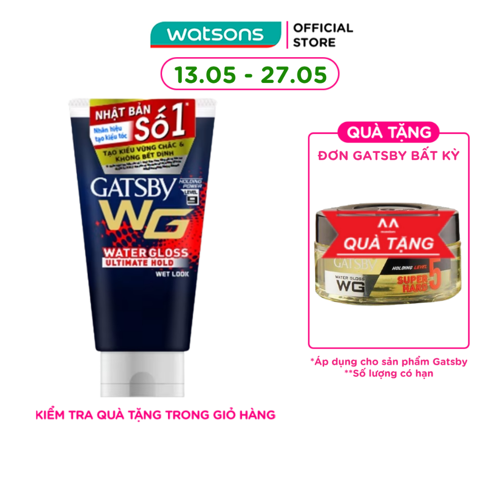 Gel Vuốt Tóc Gatsby Giữ Nếp Tối Ưu 170g