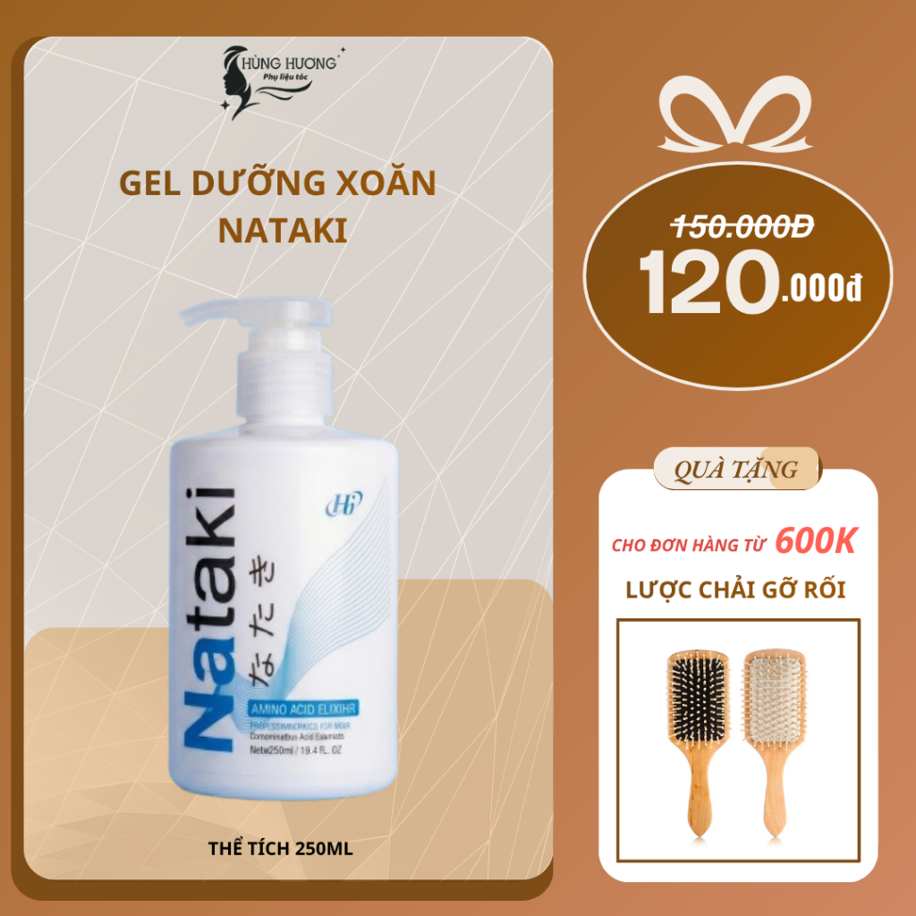 Gel dưỡng và giữ nếp tóc uốn NATAKI