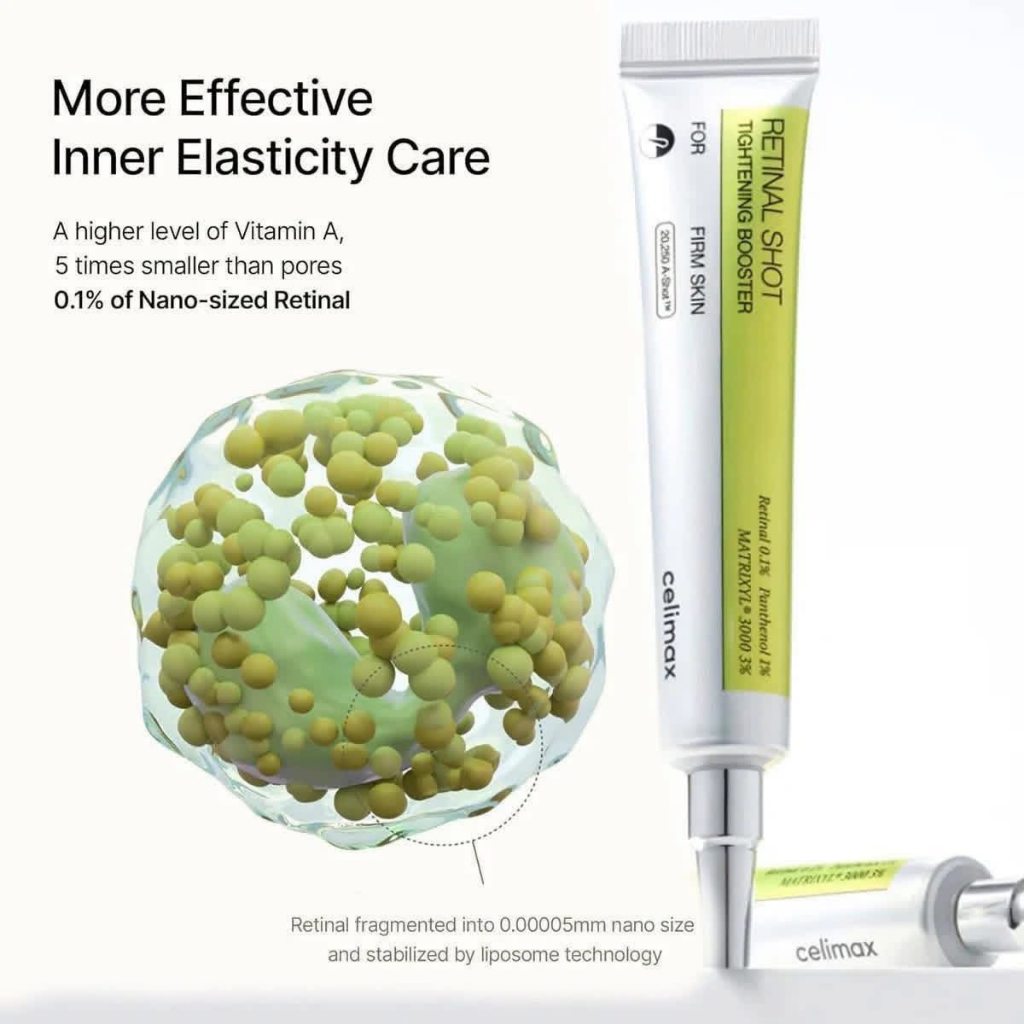 Tinh chất sáng da CELIMAX Retinal Shot Tightening Booster, Retinol Shot Serum 30ml
