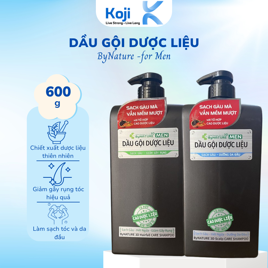Dầu Gội ByNATURE 600gr Hương Nước Hoa Cho Tóc Sạch Gàu, Hết Ngứa, Giúp Tóc Chắc Khỏe Tự Tin