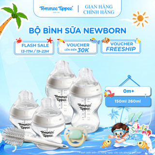 Bộ Bình Sữa Sơ Sinh Ty Siêu Mềm Tự Nhiên Tommee Tippee Natural Start