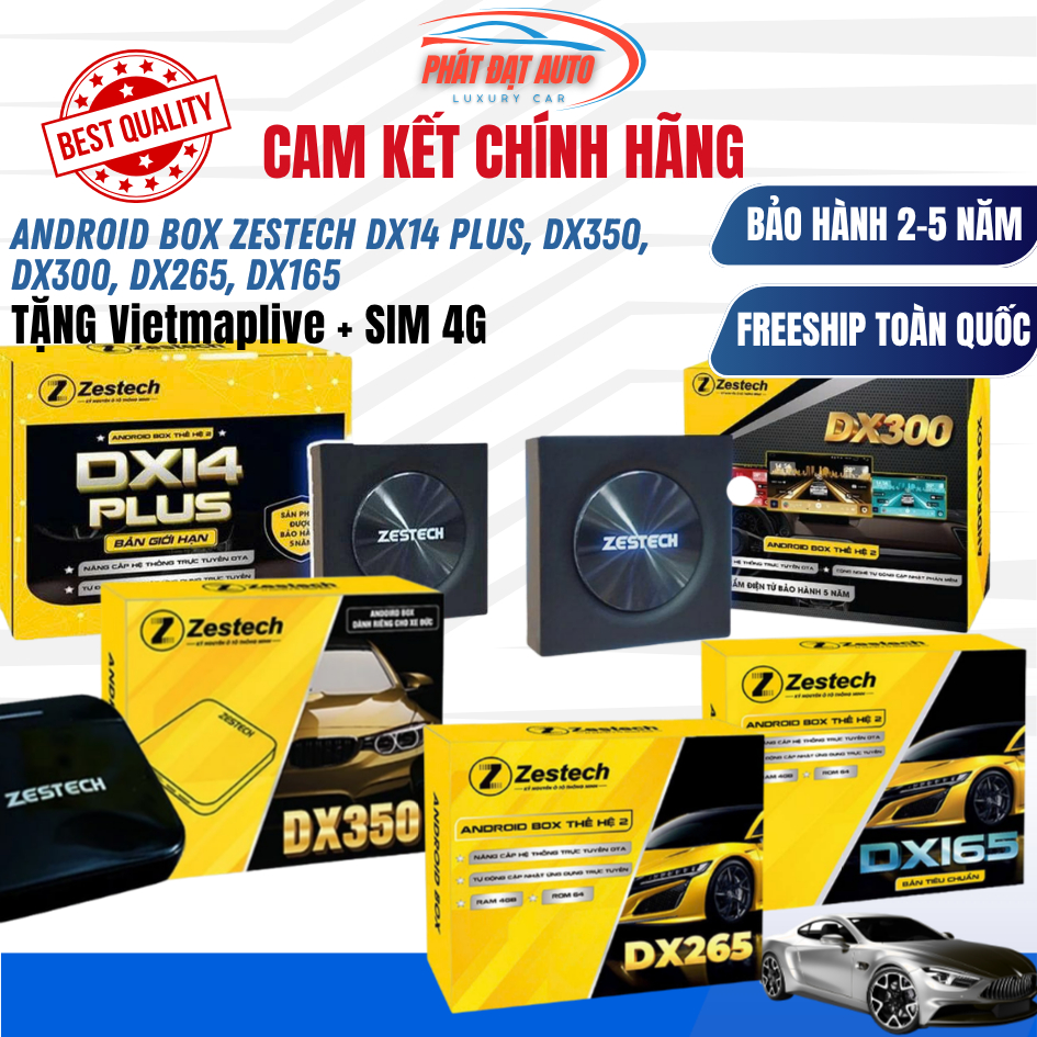 Android Box Zestech DX14 Plus, DX300, DX350 DX265, DX165 Thế Hệ 2,Hàng Chính Hãng Tặng Vietmaplive+S