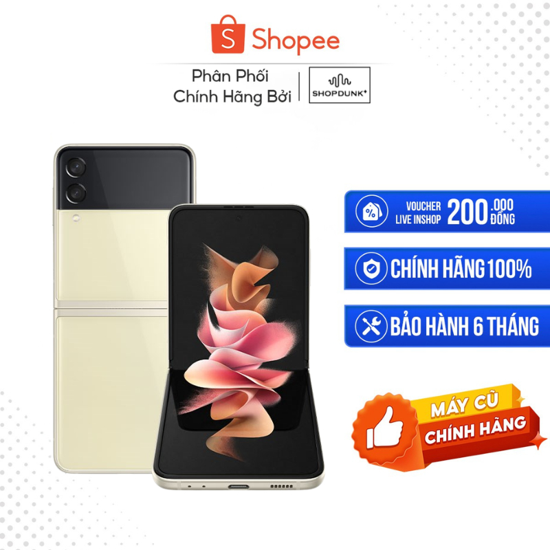 [Máy cũ] Samsung Galaxy Z Flip3 5G, 8GB/128GB Full Hộp Đầy Đủ Phụ Kiện Zin