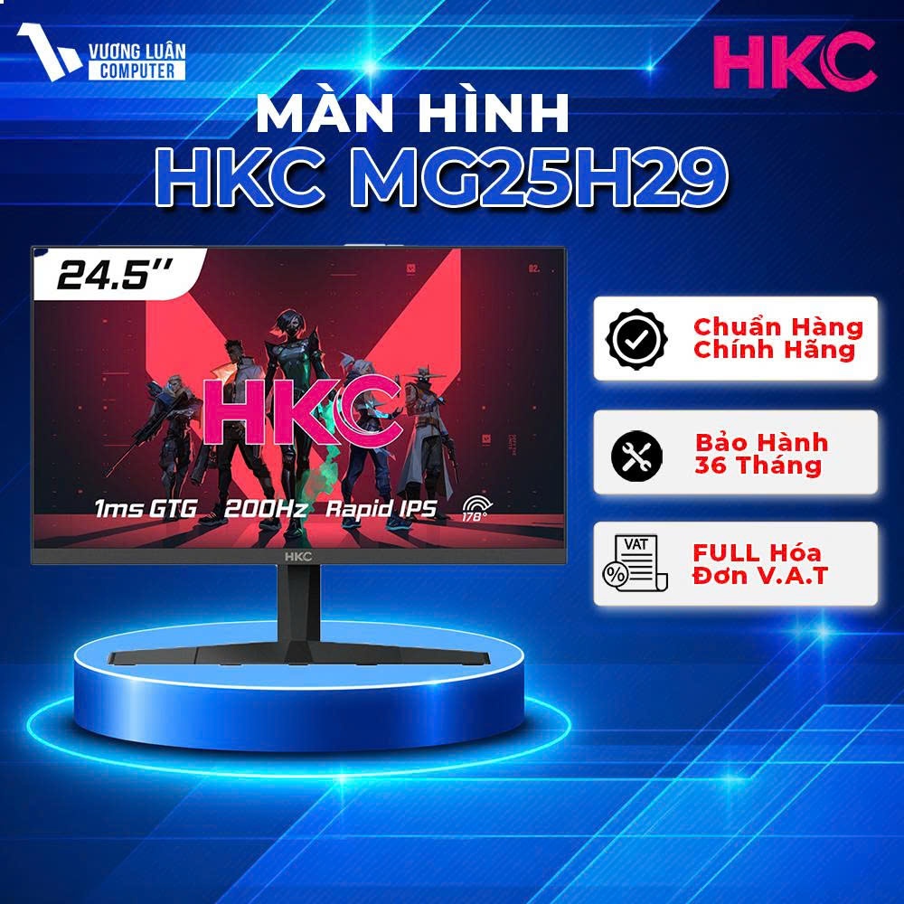 HKC MG25H29 200Hz Màn hình chơi Game Rapid IPS 200Hz Chính Hãng Giá Tốt