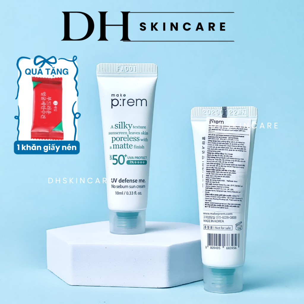 Kem Chống Nắng Make P:rem prem Xanh Lá Minisize 10ml [ Hàng Công Ty]