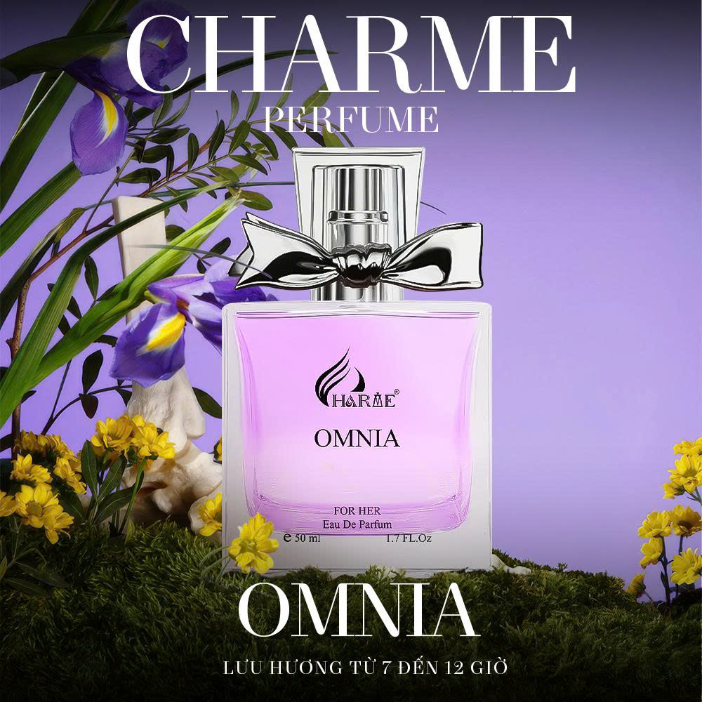 NƯỚC HOA NỮ CHARME OMNIA 50ML SANG TRỌNG, CUỐN HÚT