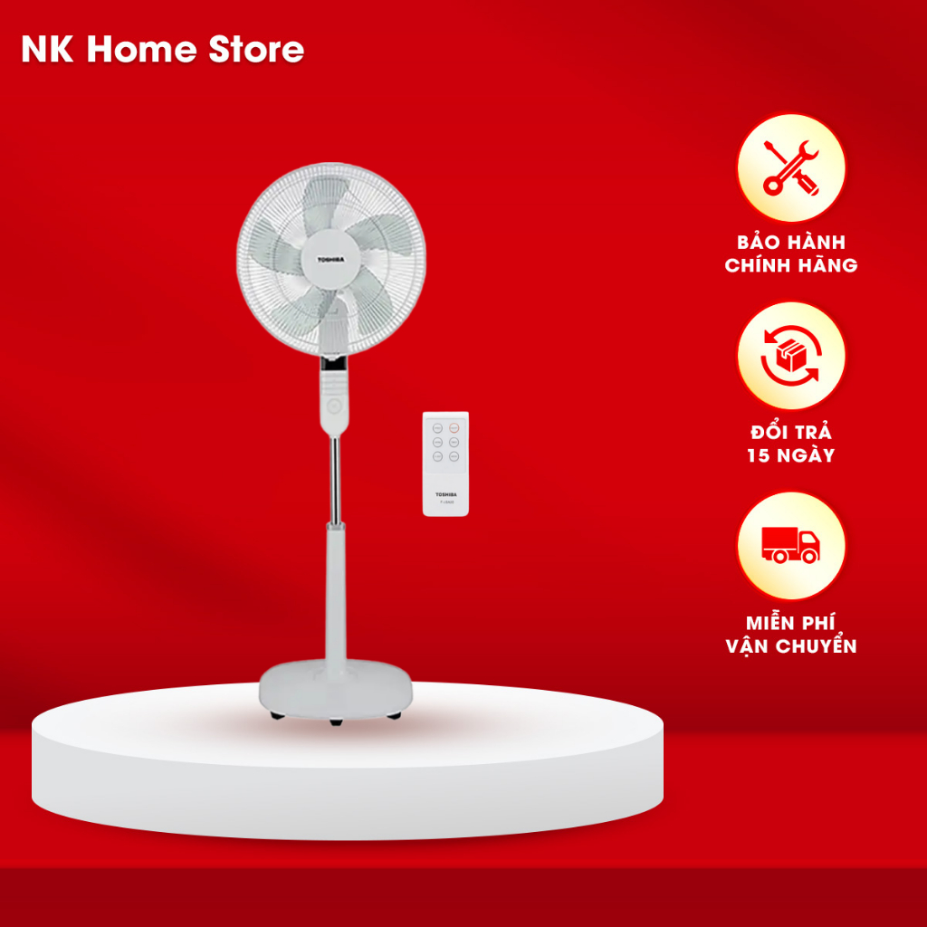 Quạt đứng Toshiba 5 cánh 60W F-LSA20(H)VN/ F-LSA20(W)VN - Bảo hành chính hãng 12 tháng