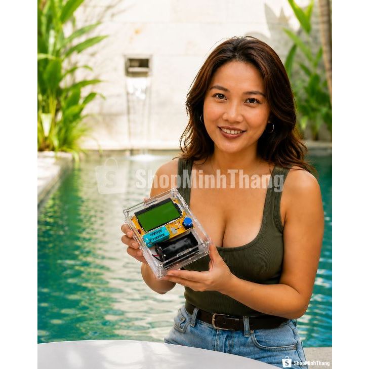 Máy Test Linh Kiện Điện Tử LCR-T4 ESR Meter Đo MOSFET Transistor Tụ Điện Diode Atmega328