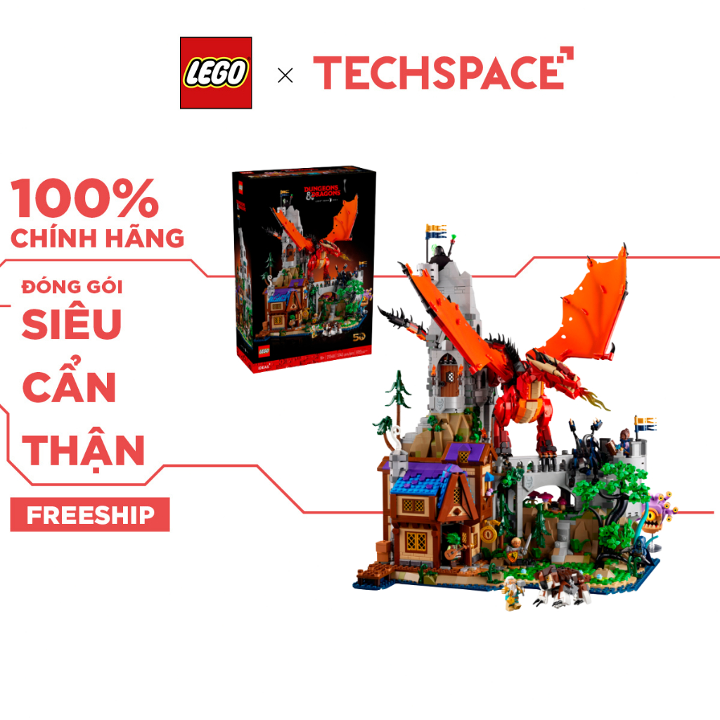 Bộ Mô Hình LEGO Ideas Dungeons & Dragons Red Dragon's Tale #21348