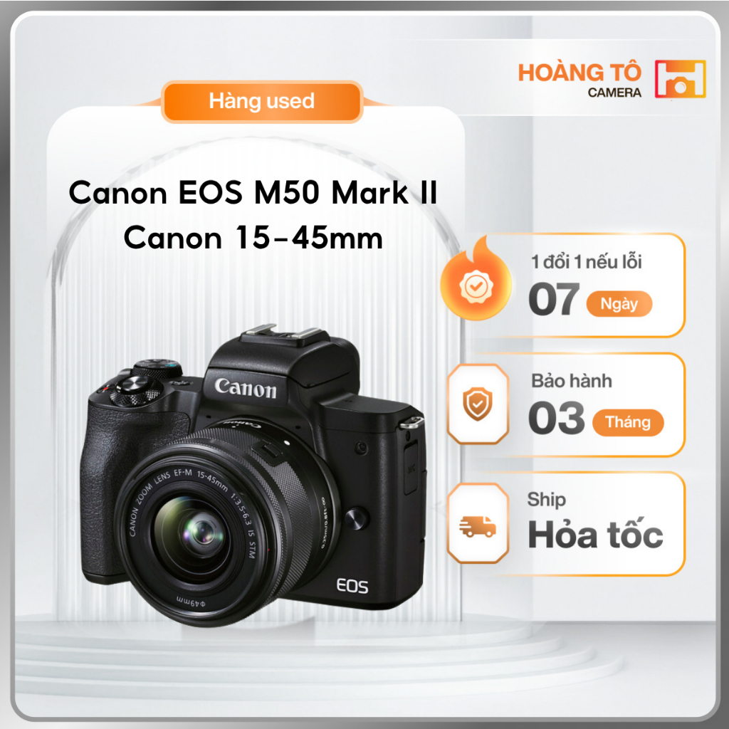 Máy ảnh Canon EOS M50 Mark II kèm kit | Cũ