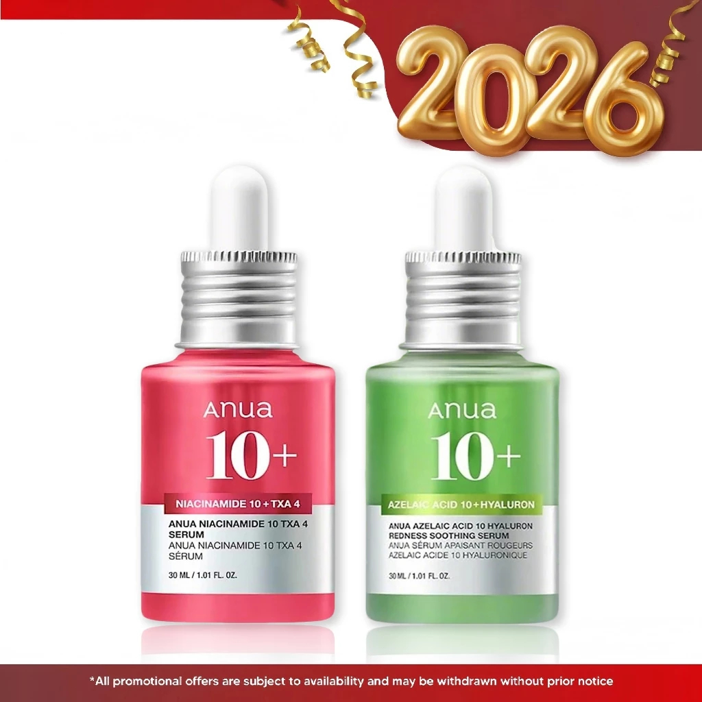 Anua Niacinamide 10 + TXA 4 Dark Spot Serum/Anua Azelaic Acid 10 Hyaluron Redness Soothing Serum 30m