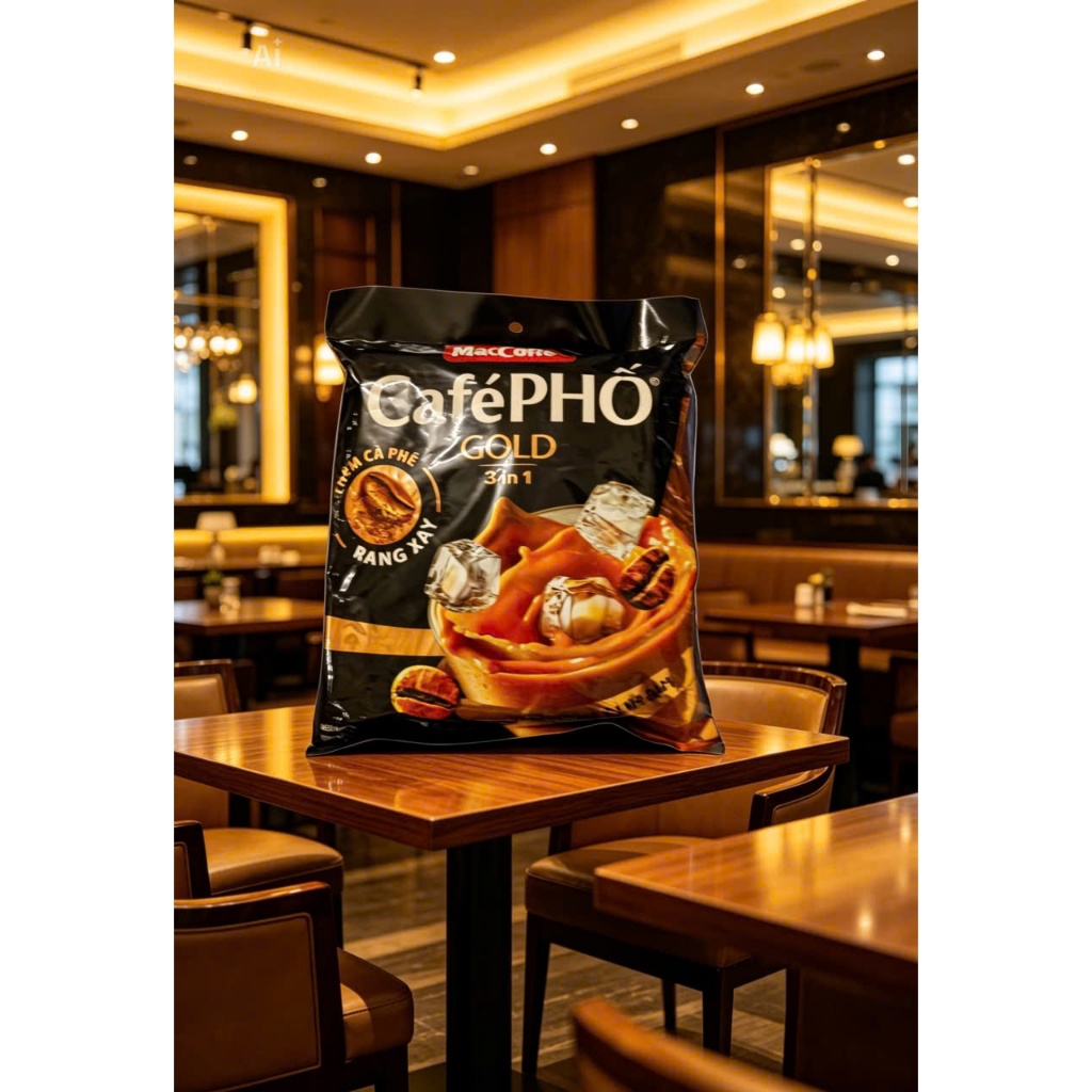 Cà phê sữa MacCoffee Café Phố Gold 3in1bịch 30 gói (870gr)