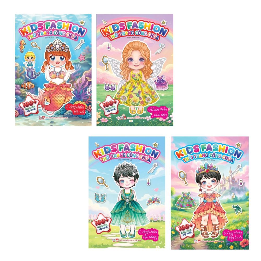 Sách kids fashion - trời trang công chúa - VT