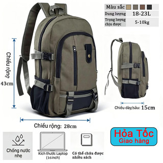 Balo Unisex Size Lớn Chống Nước,Có ngăn laptop, ba lô cỡ lớn đa năng đựng laptop sách vở quần áo.911