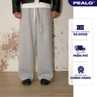Quần nỉ nam PEALO chất liệu 2 da form ông rộng cao cấp SPT5