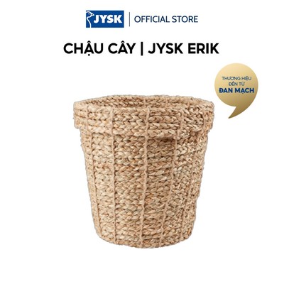 Chậu cây | JYSK ERIK | sợi cói | màu tự nhiên | Ø25xC24cm