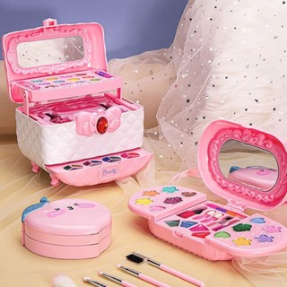 Bộ Đồ chơi vali trang điểm 3 Tầng cho bé gái, cốp trang điểm 3 Tầng cao cấp- makeup thật- dễ làm sạch- an toàn cho bé