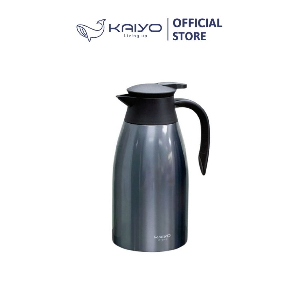 Phích giữ nhiệt 2 lớp inox Kaiyo màu xanh đá, dung tích 2L [mã KSV-6599]