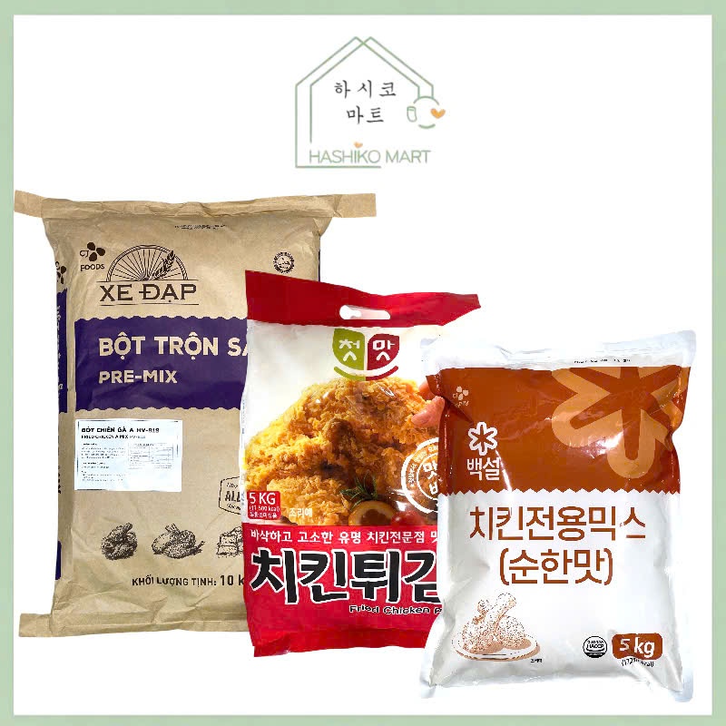 BỘT CHIÊN GÀ RÁN CHUẨN VỊ KFC/ BỘT BEKSUL/CHUNGWOO/CJ 5KG 10KG