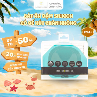 Bát ăn dặm silicon có đế hút chân không chống đổ cho bé marcus & marcus, từ 12 tháng - ollie