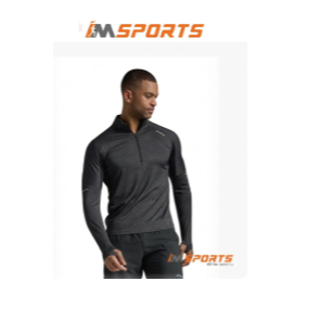 Áo Dài Tay Nam 2XU Aero 1/2 Zip - Black/Grey Chính Hãng - IMSports