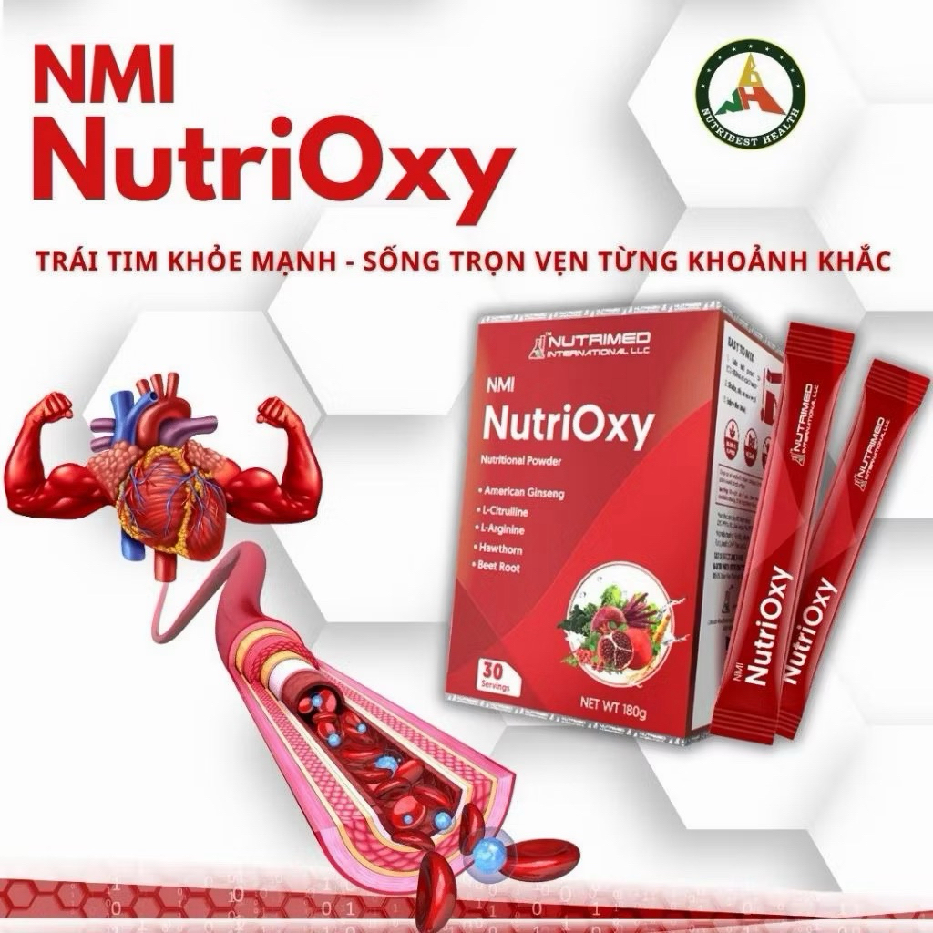 Nutrioxy NMI thực phẩm bổ sung chăm sóc sức khỏe cho cả gia đình xuất sứ USA ( HT Vũ Thơm 5)
