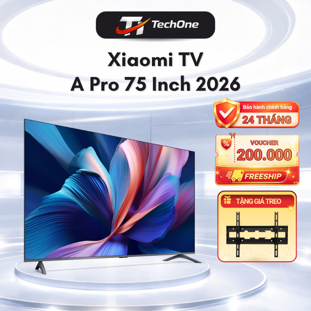 Xiaomi TV A Pro 75 Inch 2026 QLED 4K Google TV RAM 2GB ROM 8GB - Bảo Hành 2 Năm Tại Nhà
