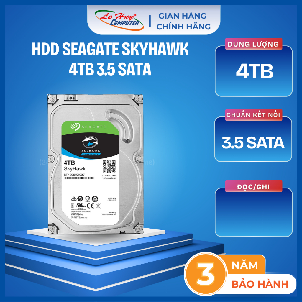 HDD Seagate SkyHawk 4TB 3.5 SATA (ST4000VX015)