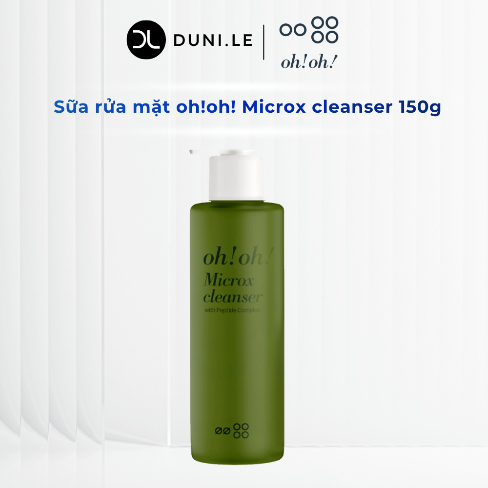 Sữa rửa mặt dịu nhẹ thanh lọc da ohoh Microx cleanser 150g | Duni Le Store