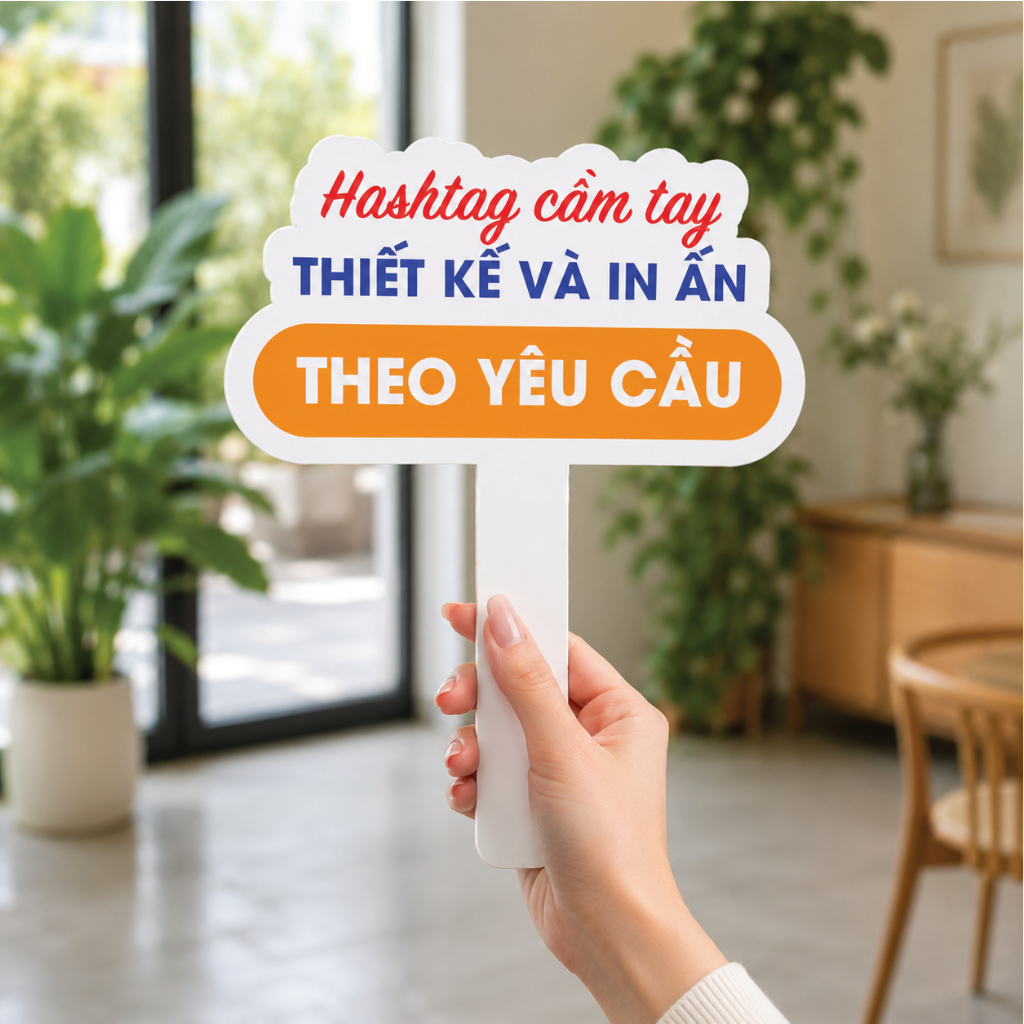 Hashtag Cầm Tay Thiết Kế Theo Yêu Cầu