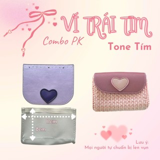 Combo Ví thẻ Trái tim