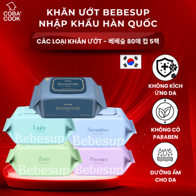 Khăn Ướt Bebesup Nhập Khẩu Hàn Quốc Gói Lớn Và Nhỏ Cho Da Của Bé