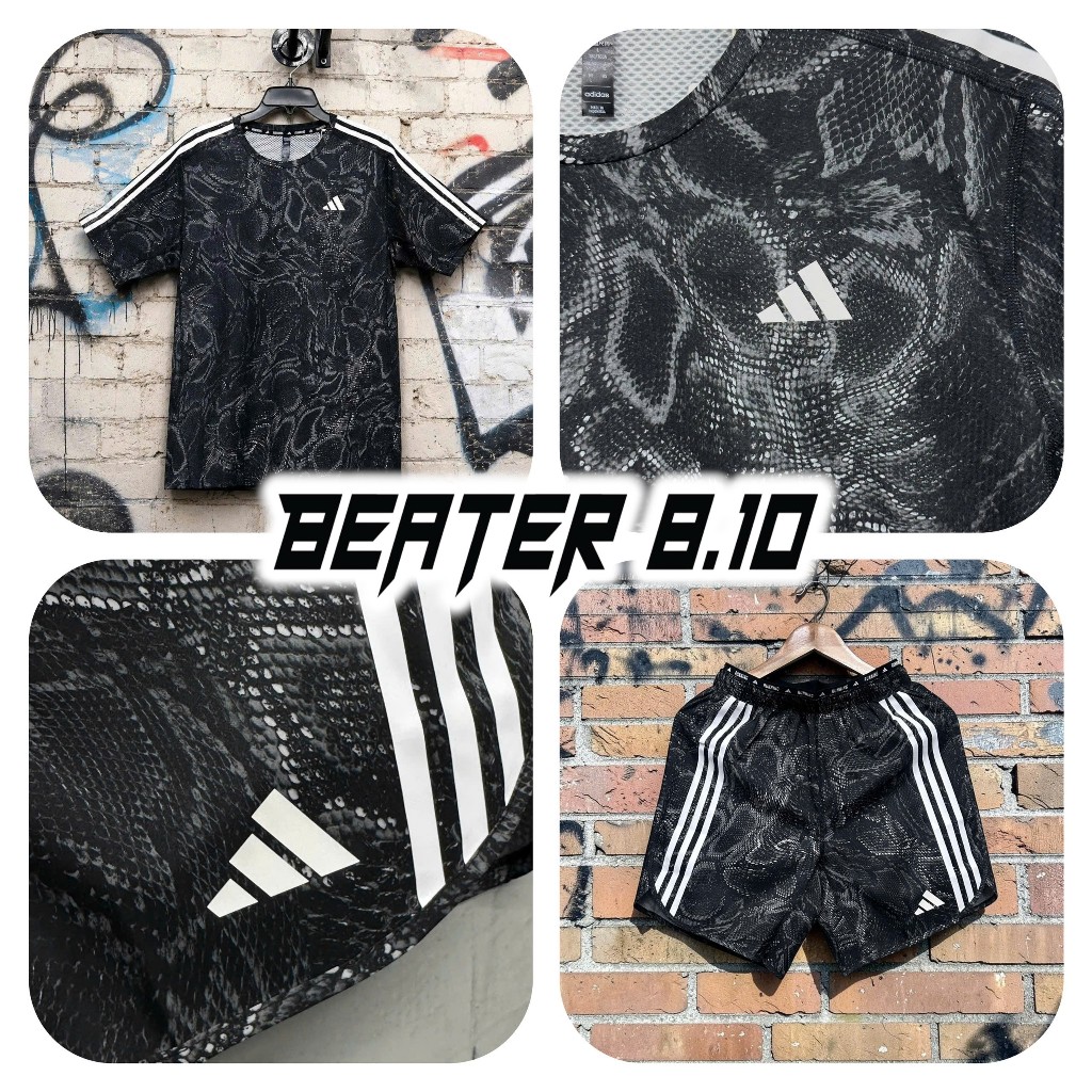 Set thể thao Adidas Phủ Họa Tiết Own the Run Excite AEROREADY - IS9582 - IS9584 | Beater 8.10