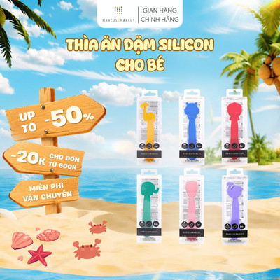 Thìa Ăn Dặm Silicon Marcus & Marcus Cho Bé Từ 6 Tháng