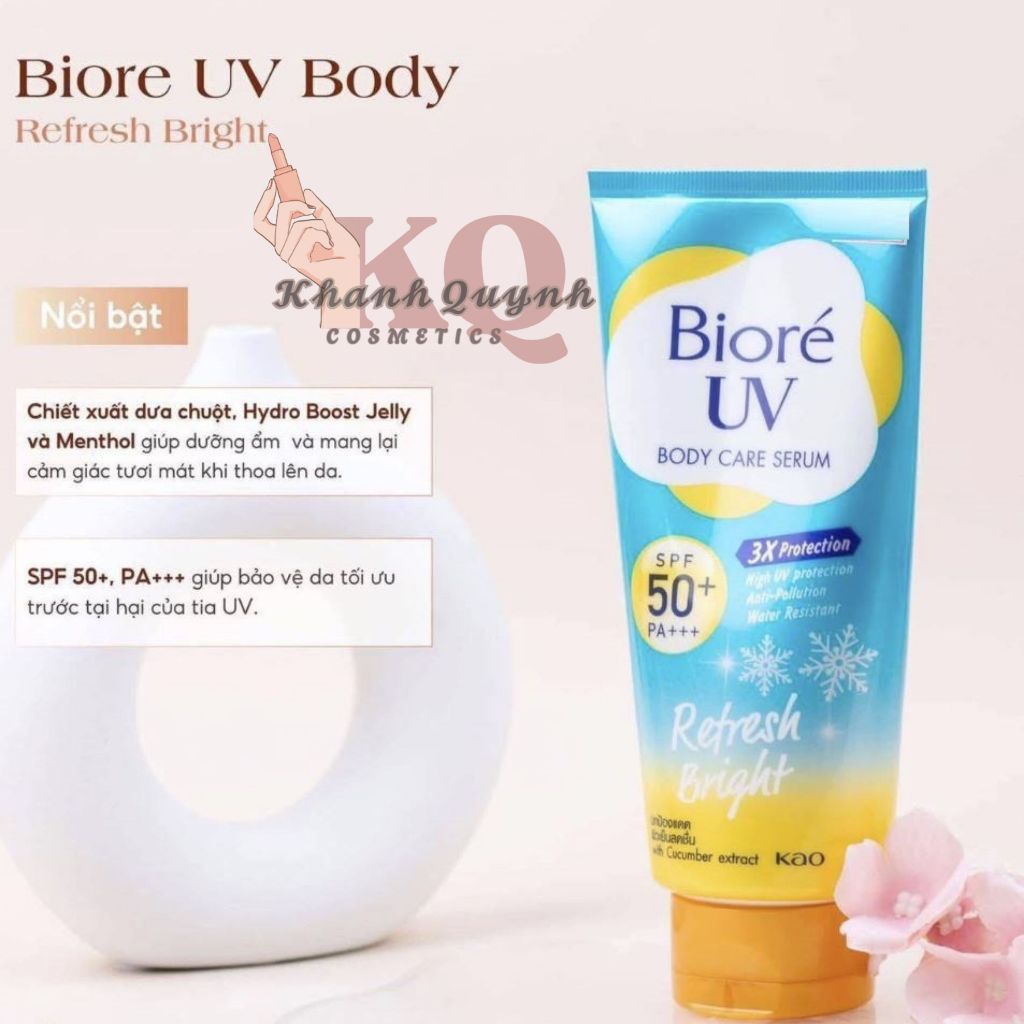 Chống nắng toàn thân mát lạnh Bioré UV Body Care Serum 3X Protection 150ml