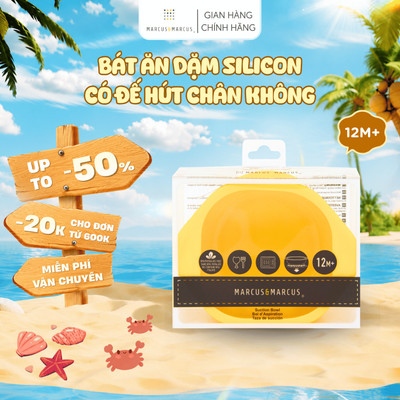 Bát Ăn Dặm Silicon Có Đế Hút Chân Không Chống Đổ Cho Bé Marcus & Marcus, Từ 12 Tháng - Lola