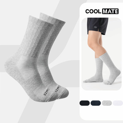 [MUA 2 GIẢM 5%]Tất thể thao active cổ dài thấm hút tốt Coolmate