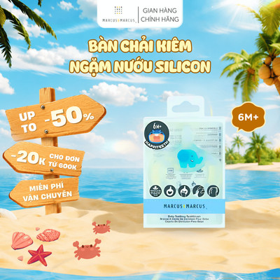 Bàn Chải Đánh Răng Kiêm Gặm Nướu Silicon Cho Bé Từ 6 Tháng Marcus & Marcus - Ollie